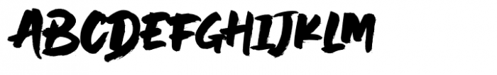 Black Rider Regular Font LOWERCASE