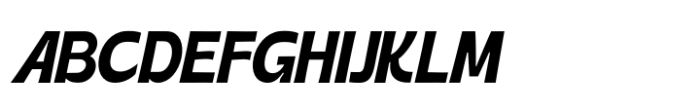 Black Rolmer Oblique Font UPPERCASE