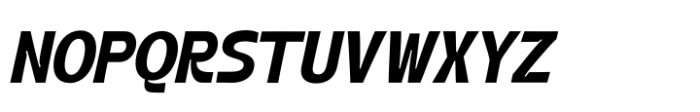 Black Rolmer Oblique Font UPPERCASE