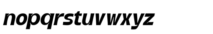 Black Rolmer Oblique Font LOWERCASE