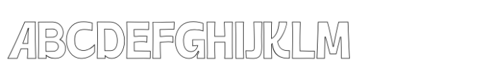 Black Rolmer Outline Font UPPERCASE