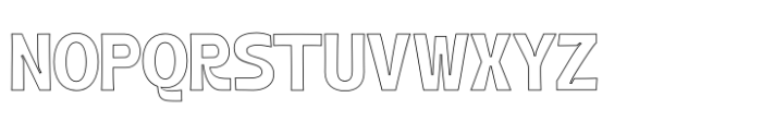 Black Rolmer Outline Font UPPERCASE