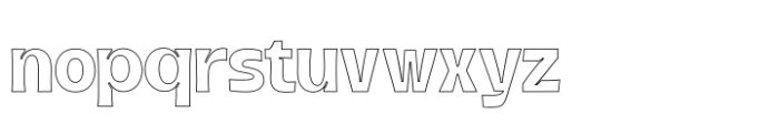 Black Rolmer Outline Font LOWERCASE
