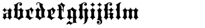 Black Rose Font LOWERCASE