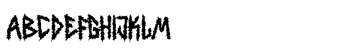 Black Rotting Font UPPERCASE