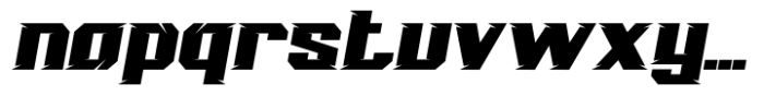 Black Rumble Font LOWERCASE