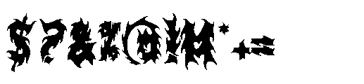Black Sadam Font OTHER CHARS