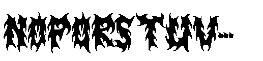Black Sadam Font UPPERCASE