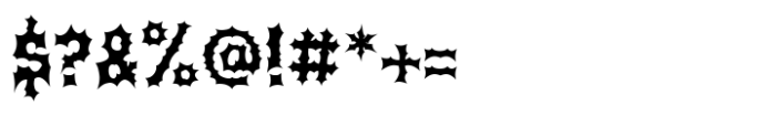 Black Sanctum Font OTHER CHARS