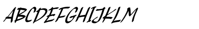 Black Smither Italic Font UPPERCASE