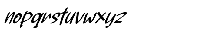 Black Smither Italic Font LOWERCASE