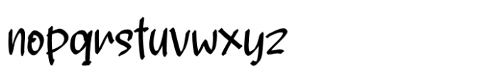 Black Smither Regular Font LOWERCASE