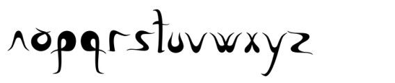 Black Snake Font LOWERCASE