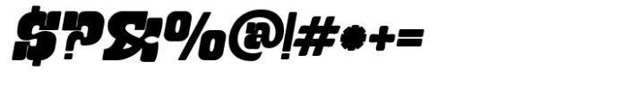 Black Street Italic standard Regular Font OTHER CHARS