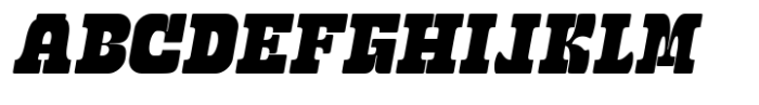 Black Street Italic standard Regular Font UPPERCASE