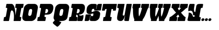 Black Street Italic standard Regular Font UPPERCASE