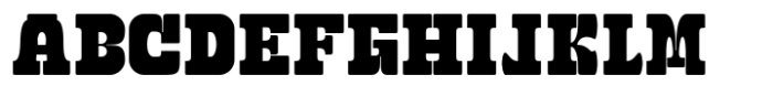 Black Street Standard Regular Font UPPERCASE
