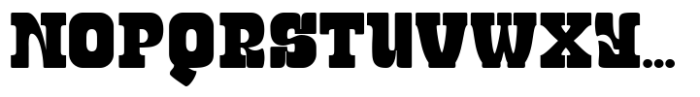 Black Street Standard Regular Font UPPERCASE