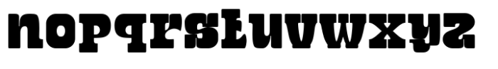 Black Street Standard Regular Font LOWERCASE