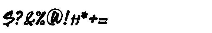 Black Street Urban Font OTHER CHARS