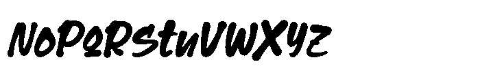 Black Street Urban Font LOWERCASE