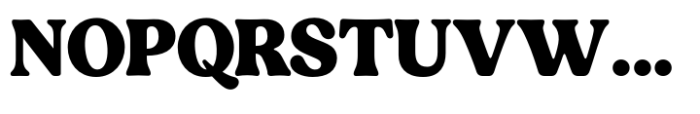 Black Strong Font UPPERCASE