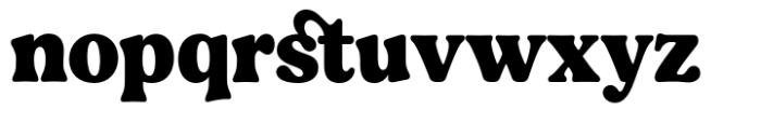 Black Strong Font LOWERCASE