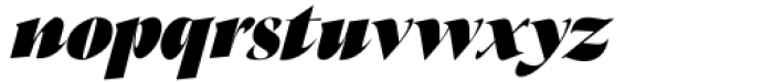Black Svane Black Italic Font LOWERCASE