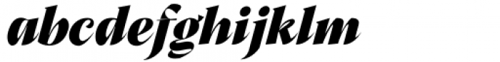 Black Svane Bold Italic Font LOWERCASE