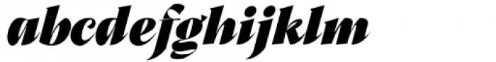 Black Svane Extra Bold Italic Font LOWERCASE