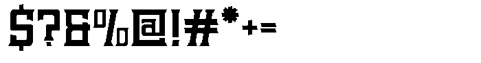 Black Timber Font OTHER CHARS