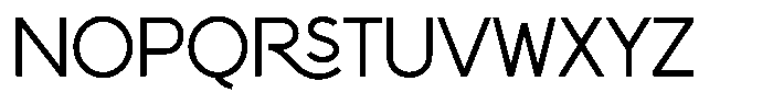 Black channel Font LOWERCASE