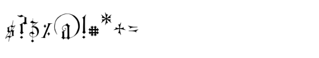 BlackCat Blackletter Font OTHER CHARS