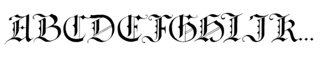 BlackCat Blackletter Font UPPERCASE