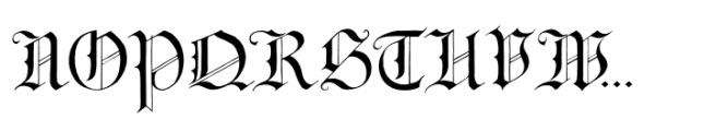 BlackCat Blackletter Font UPPERCASE