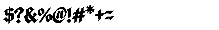 Blackbazz Font OTHER CHARS