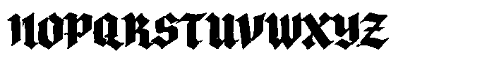 Blackbazz Font UPPERCASE