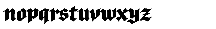 Blackbazz Font LOWERCASE
