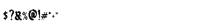 Blackbit Pixelated Font OTHER CHARS