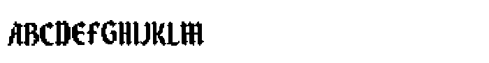 Blackbit Pixelated Font UPPERCASE
