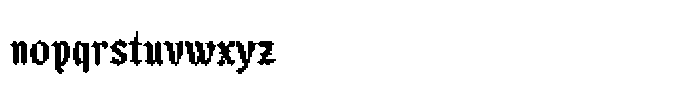 Blackbit Pixelated Font LOWERCASE