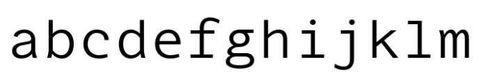 Blackbox Mono Sans Regular Font LOWERCASE