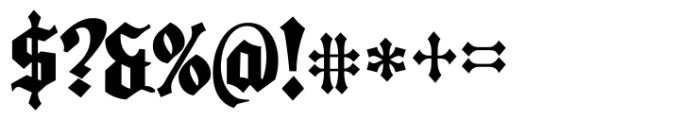 Blackcastle Bold Font OTHER CHARS