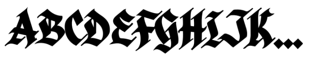 Blackcastle Bold Font UPPERCASE
