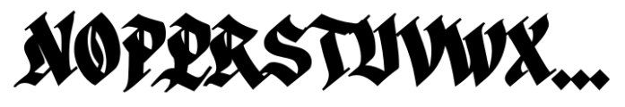 Blackcastle Bold Font UPPERCASE