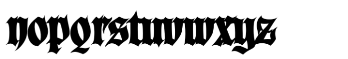 Blackcastle Bold Font LOWERCASE