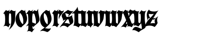 Blackcastle Regular Font LOWERCASE
