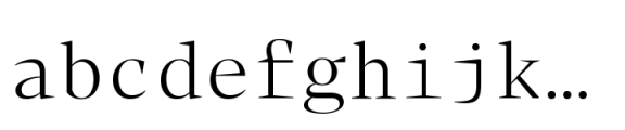 Blacker Mono Variable Font LOWERCASE