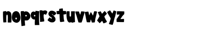 Blacker Note Font LOWERCASE