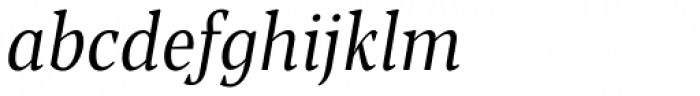 Blacker Pro Text Condensed Book Italic Font LOWERCASE